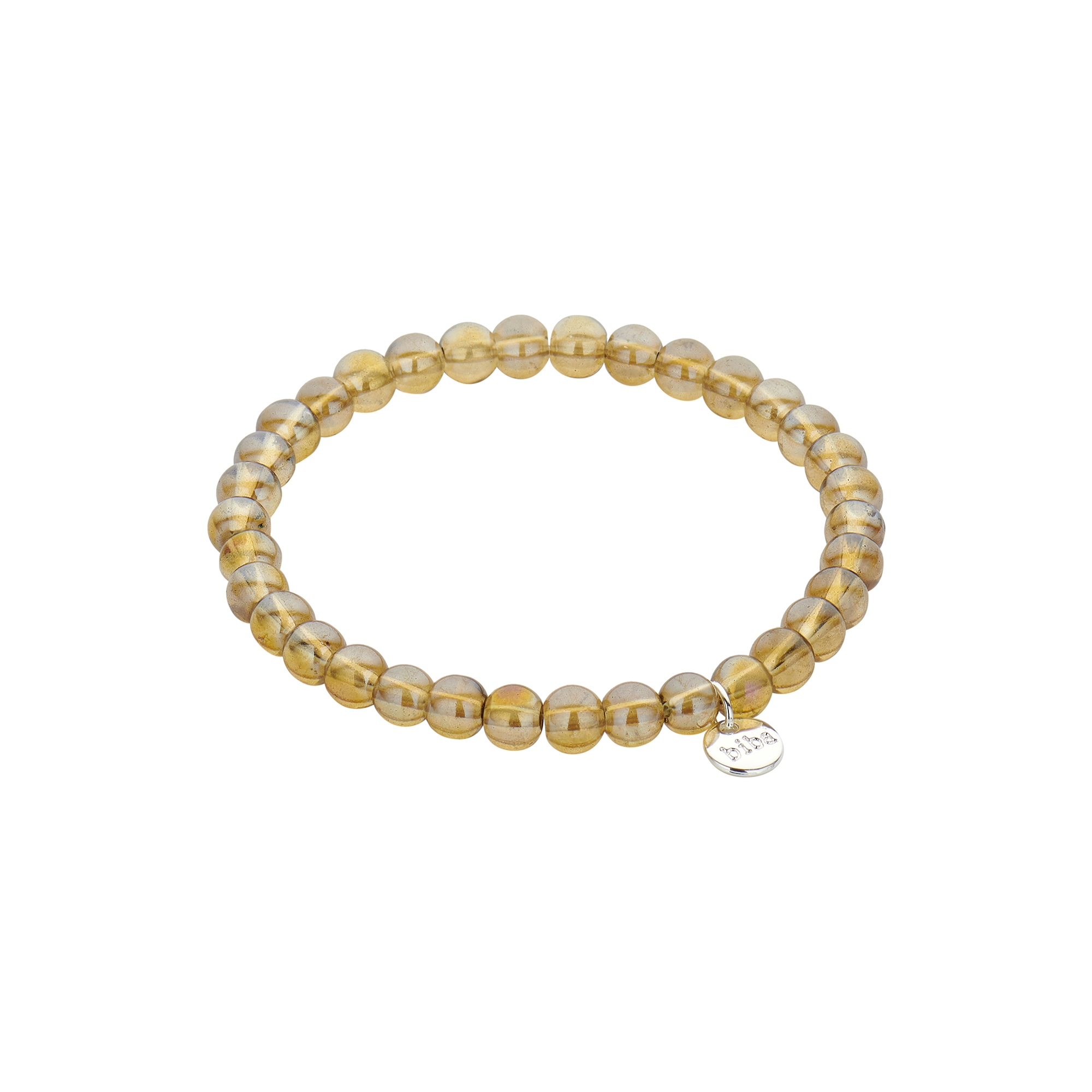Biba Perlen-Armband aus Crystal braun 6mm 