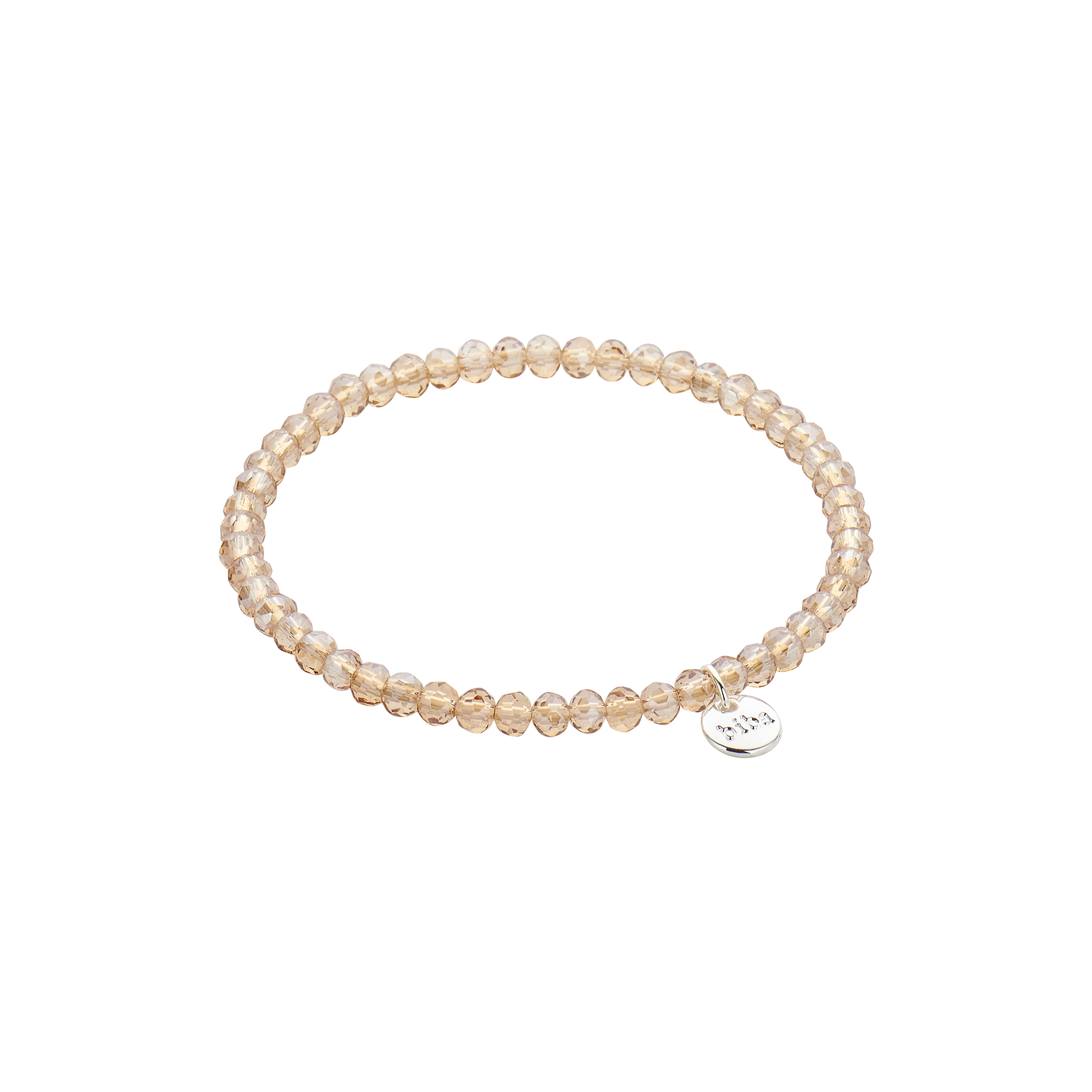 Biba Perlen-Armband aus Crystal beige 4mm 