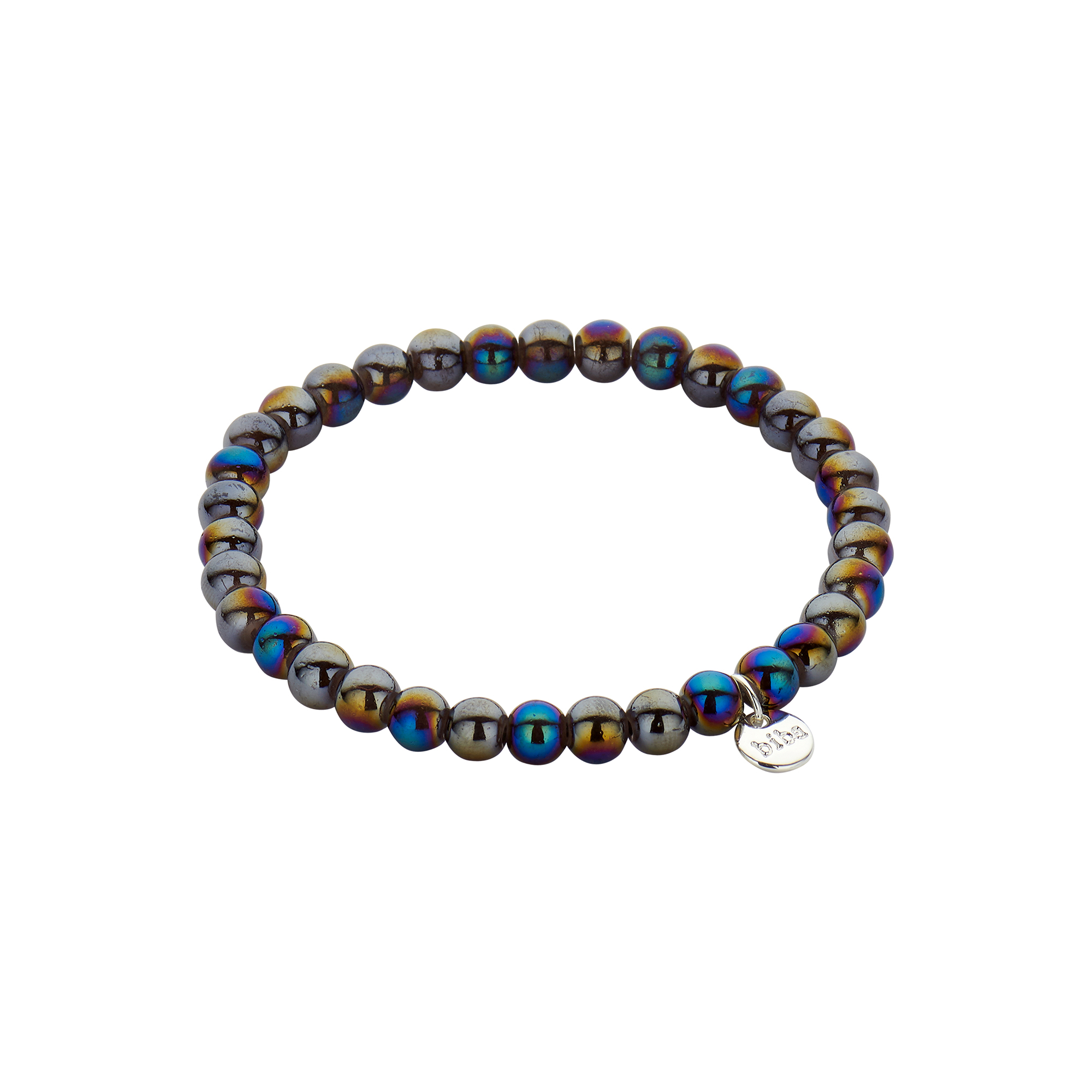 Biba Perlen-Armband aus Crystal schwarz 6mm