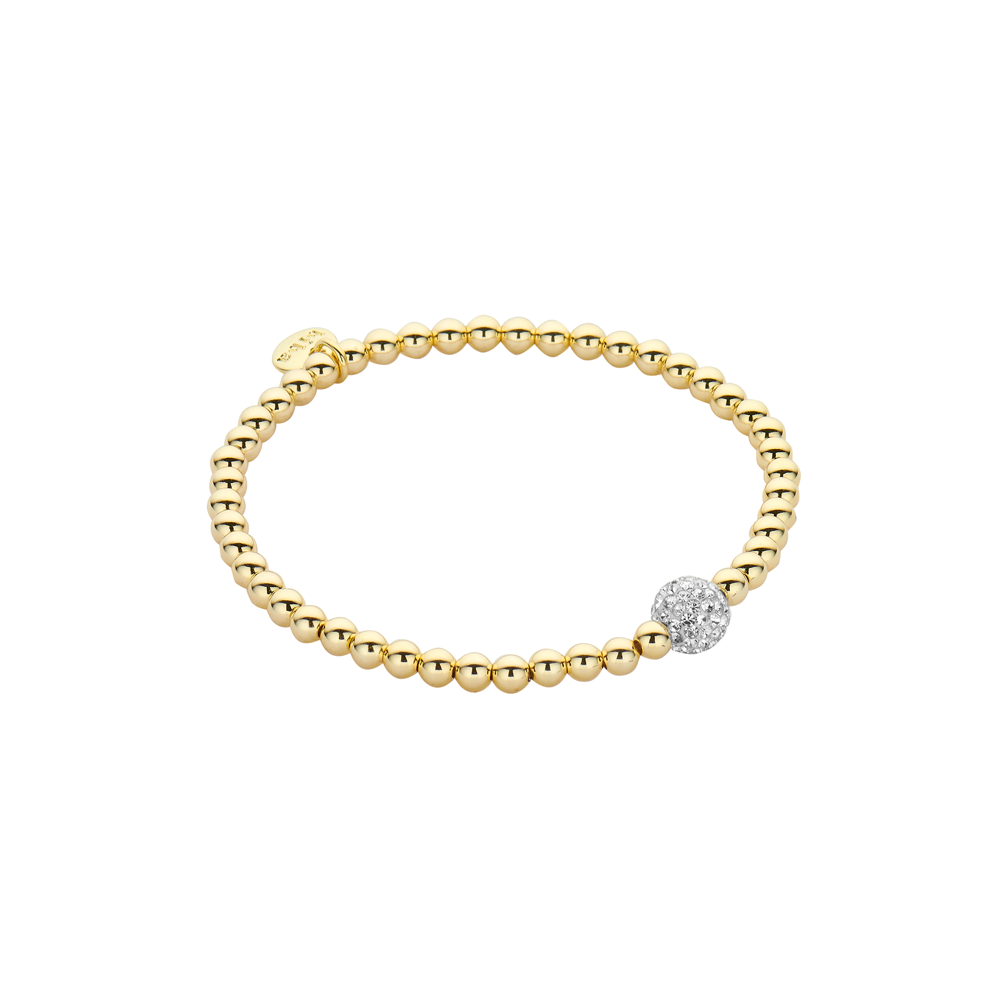 Biba Perlen-Armband aus Metall goldfarben 