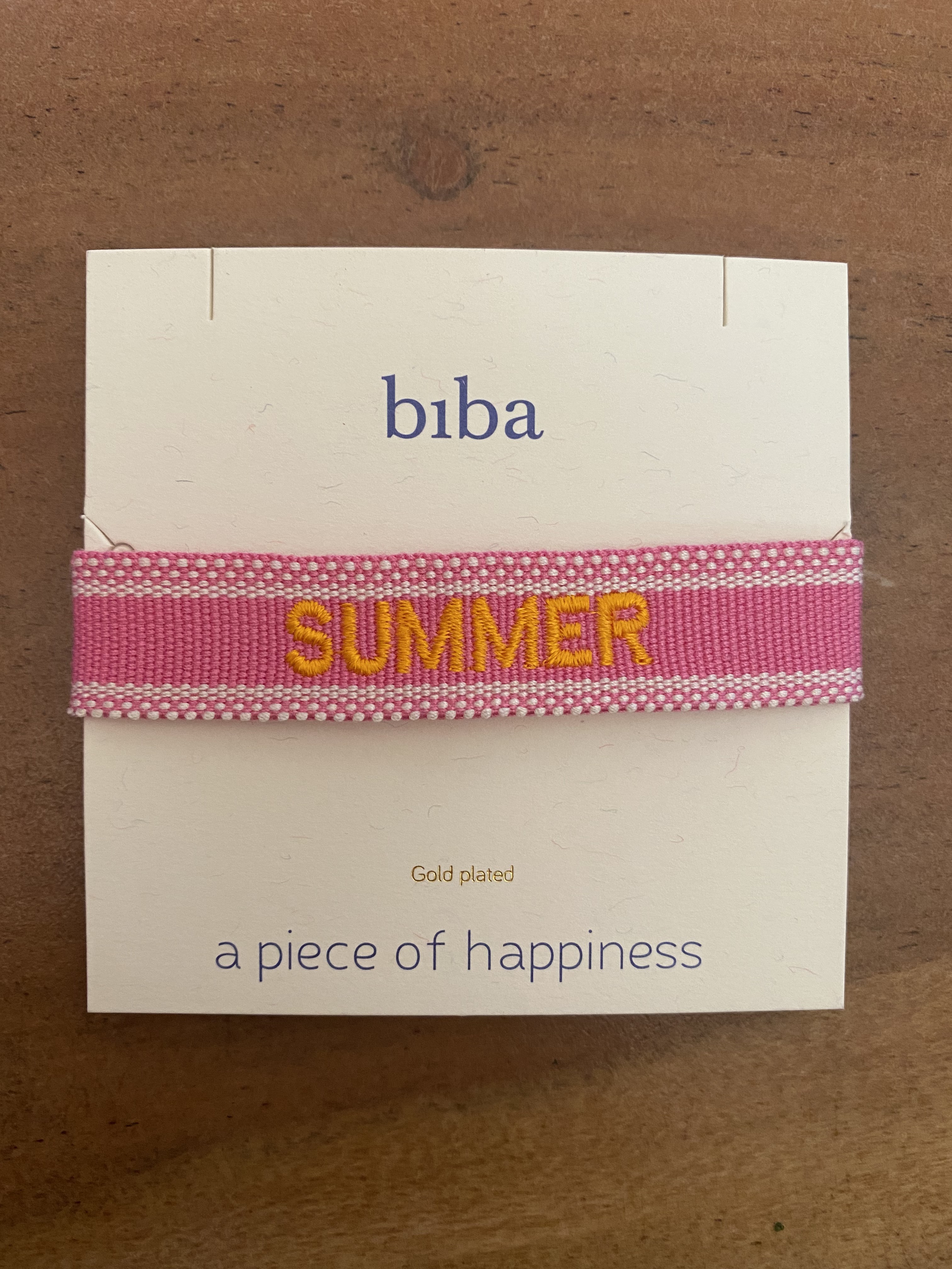 Biba Armband Textil "Summer" pink